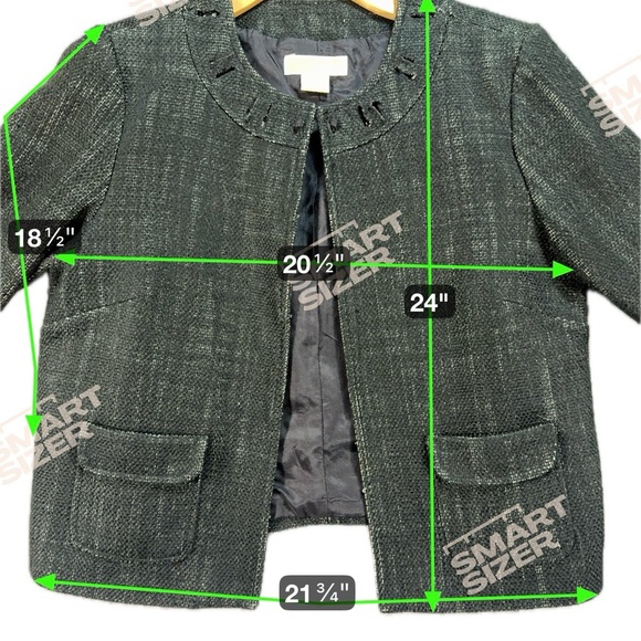 Michael Kors Black Textured Blazer - Picture 2 of 6